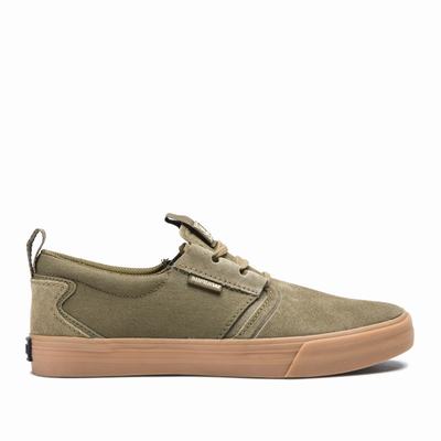 Férfi Supra FLOW Deszkás Cipő HU685123 Khaki